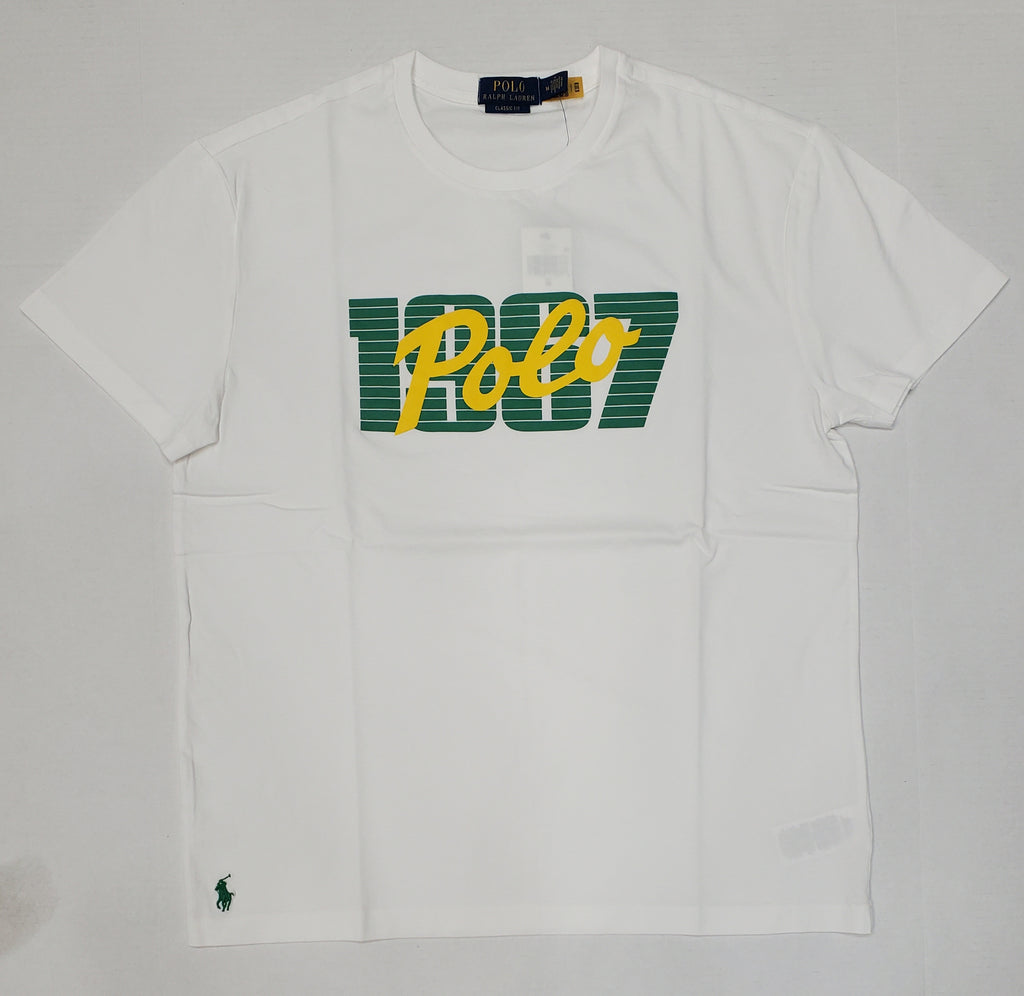Nwt Polo Ralph Lauren White 1967 Script Classic Fit Tee