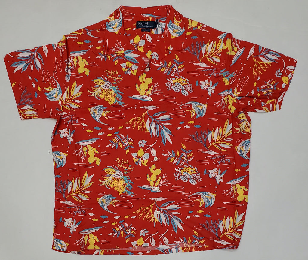 Nwt Polo Ralph Lauren Floral Classic Fit Short Sleeve Button Up
