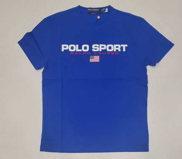 Nwt Polo Sport Royal Blue Spellout Classic Fit Tee - Unique Style