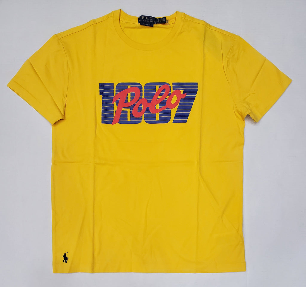 Nwt Polo Ralph Lauren Yellow 1967 Script Classic Fit Tee
