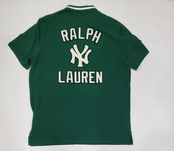 Nwt Polo Ralph Lauren Green Yankees Classic Fit Polo - Unique Style