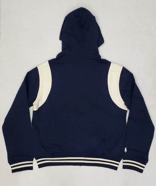 Nwt Polo Big & Tall Navy Blue ‘R’ 1967 Hooded Baseball Jacket - Unique Style