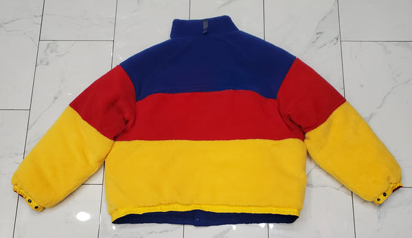 Nwt Polo Ralph Royal Blue/Red Lauren Reversible Cookie Down Jacket - Unique Style