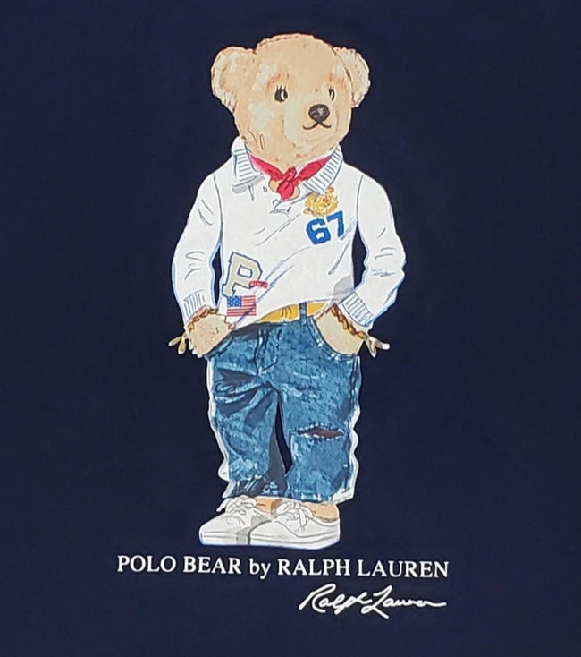 Polo White Rugby Teddy Bear Tee