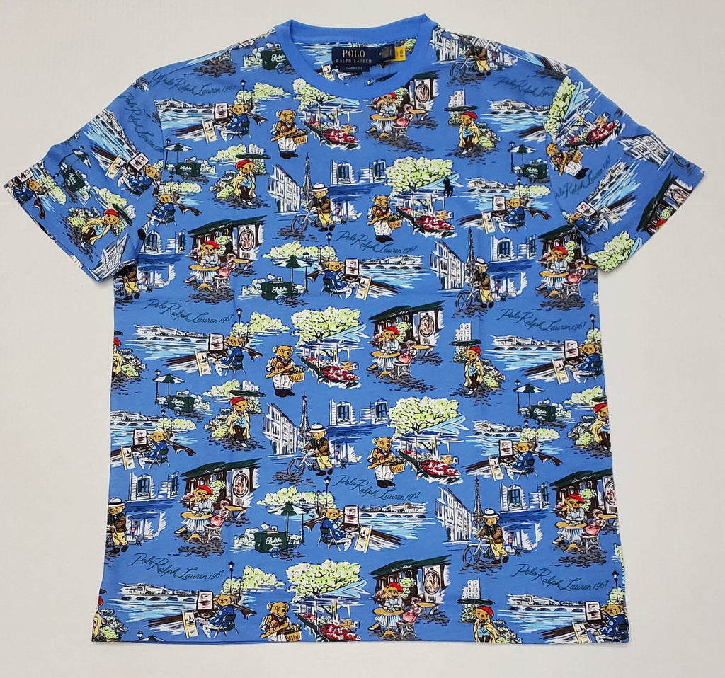Nwt Polo Ralph Lauren Allover Bear Print Classic Fit Tee