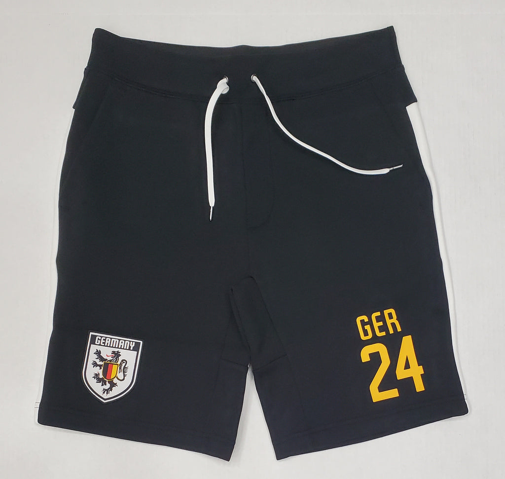 Nwt Polo Ralph Lauren Black Germany 24 Double Knit Shorts