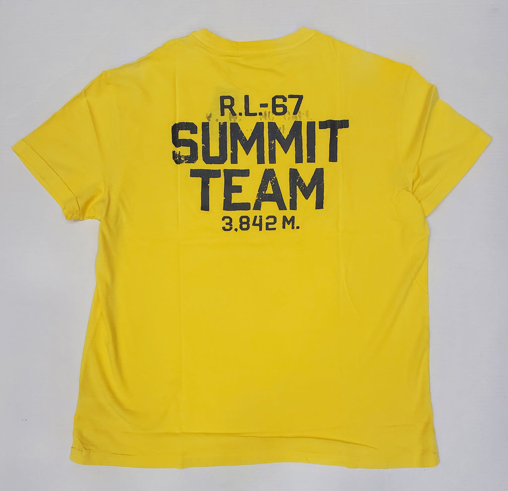 Nwt Polo Ralph Yellow RL 67 Summit Team Classic Fit Tee