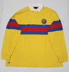 Nwt Polo Ralph Lauren Yellow/Red/Royal Alpine Club Classic Fit Rugby - Unique Style