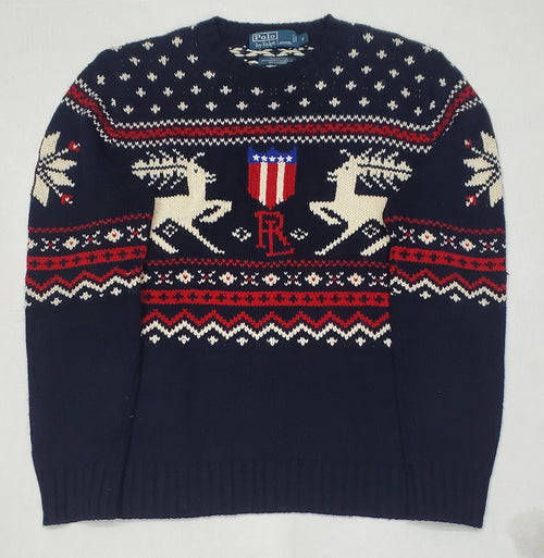 Pre-Owned Polo Ralph Lauren K-Swiss Reindeer Sweater - Unique Style