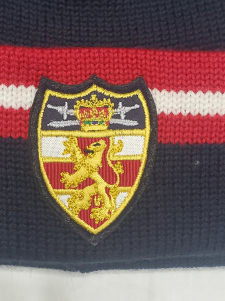 Nwt Polo Ralph Lauren Navy Stripe Coat Of Arms Skully - Unique Style
