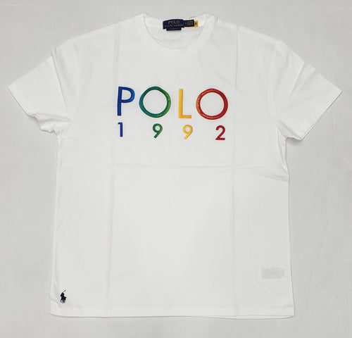 Nwt Polo Ralph Lauren White Embroidered 1992  Classic Fit Tee - Unique Style