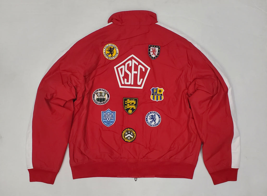 Nwt Polo Sport Red PSFC Patches Fleece Lining Water Resistant Jacket