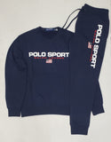 Nwt Polo Ralph Lauren Navy Polo Sport Crew Neck With Matching Joggers - Unique Style