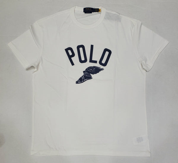 Nwt Polo Ralph Lauren White P-Wing Foot Classic Fit Tee - Unique Style