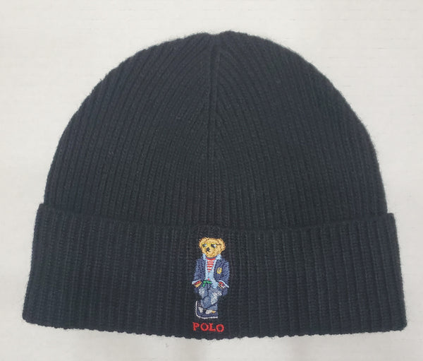 Black Polo Skully With Bear