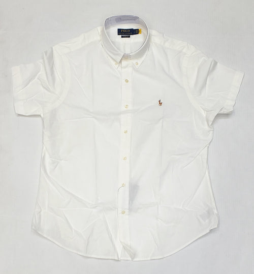 Nwt Polo Ralph Lauren White Chambray Small Pony Classic Fit Button Up - Unique Style