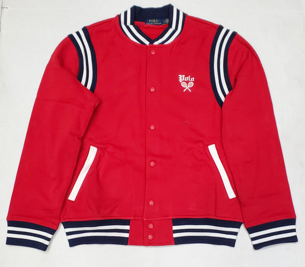 Nwt Polo Sport Red Tennis Winged Foot Baseball Jacket