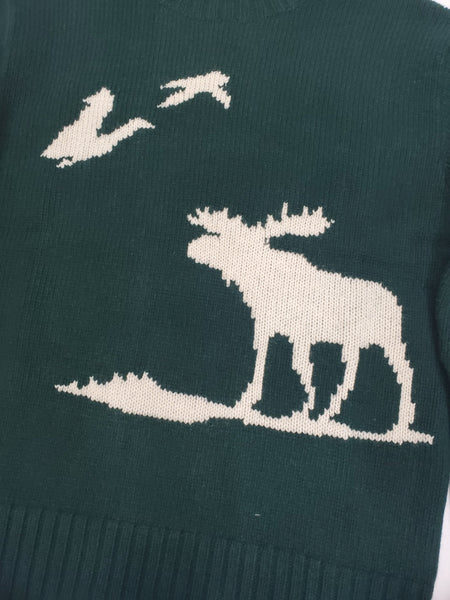 Nwt Polo Ralph Lauren Green Moose Suede Elbow Patches Mockneck Sweater - Unique Style