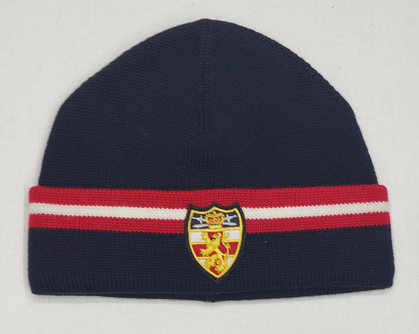 Nwt Polo Ralph Lauren Navy Stripe Coat Of Arms Skully - Unique Style