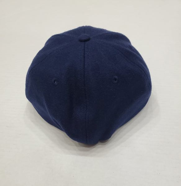 Nwt Polo Ralph Lauren P-Wing Navy Wool Fitted Hat - Unique Style