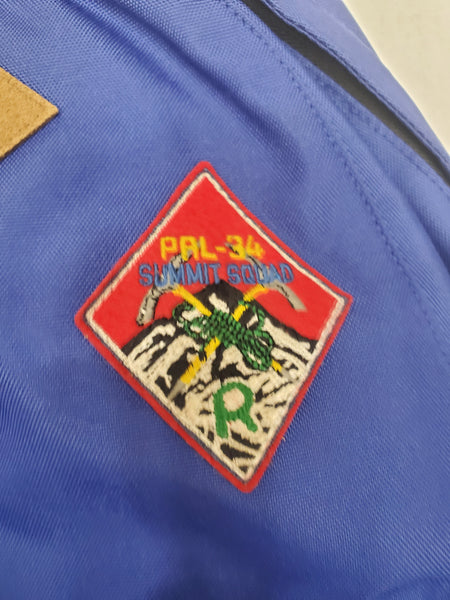 NWT Polo Ralph Lauren Royal Blue Suede Trim Patches Bag Pack - Unique Style