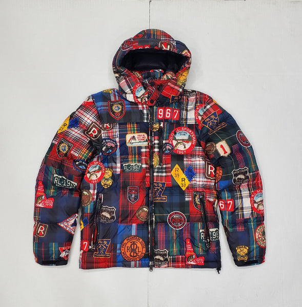 Nwt Polo Ralph Lauren Plaid Sportsman Allover Print Down Jacket - Unique Style