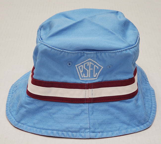 Nwt Polo Sport PSFC Blue/Burgundy PSFC Bucket Hat - Unique Style