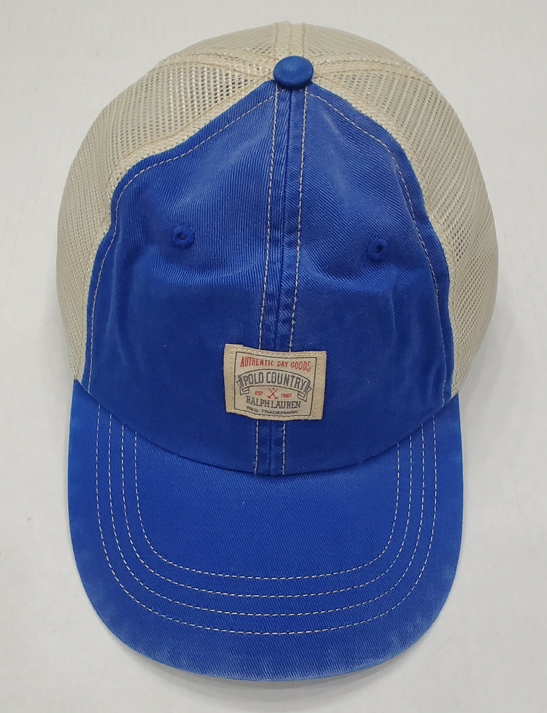 Nwt Polo Ralph Lauren Royal Blue Polo Country Trucker Hat