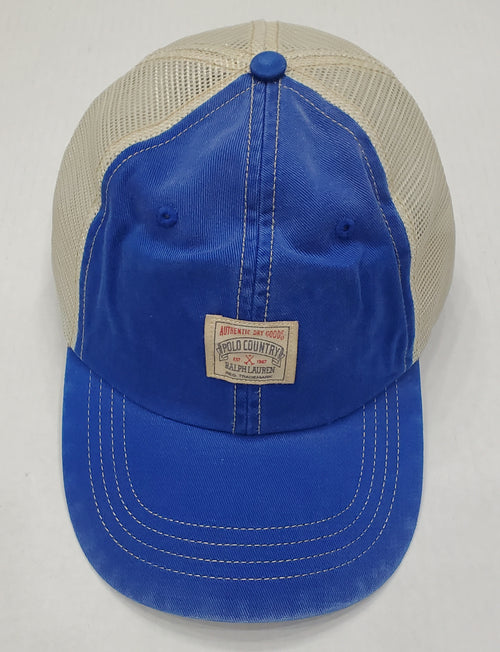 Nwt Polo Ralph Lauren Royal Blue Polo Country Trucker Hat - Unique Style