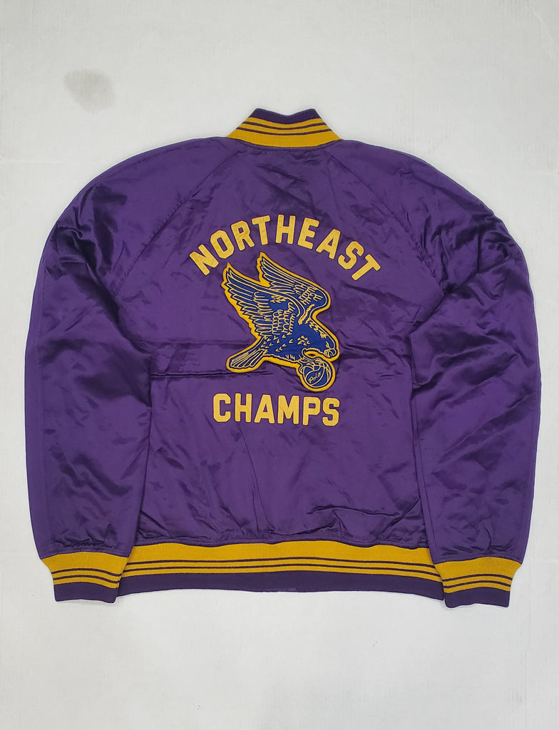 Nwt Polo Ralph Lauren Purple 1959 Athletics Team Northeast Champs Satin Jacket