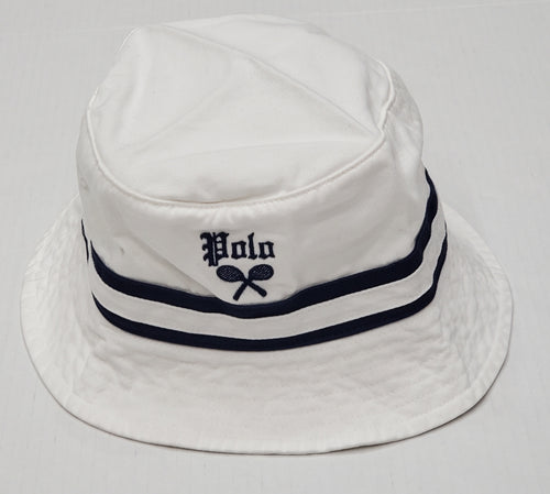 Nwt Polo Ralph Lauren White Polo Tennis Bucket Hat - Unique Style