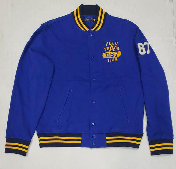 Nwt Polo Ralph Lauren Royal Blue Track Team 067 Button Jacket with Matching Track Team 067 Tear Away Pants - Unique Style