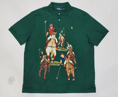 Nwt Polo Ralph Lauren Green Five/5 Horsemen Classic Fit Polo - Unique Style