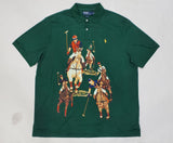 Nwt Polo Ralph Lauren Green Five/5 Horsemen Classic Fit Polo - Unique Style