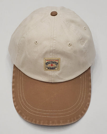 Nwt  Polo Ralph Lauren Plaid Trucker Leather Brim/Strap  Adjustable Hat