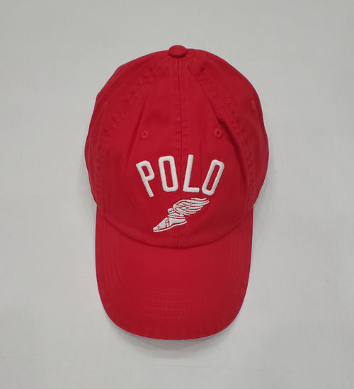 Nwt Polo Ralph Lauren Red Athletic Track Hat - Unique Style
