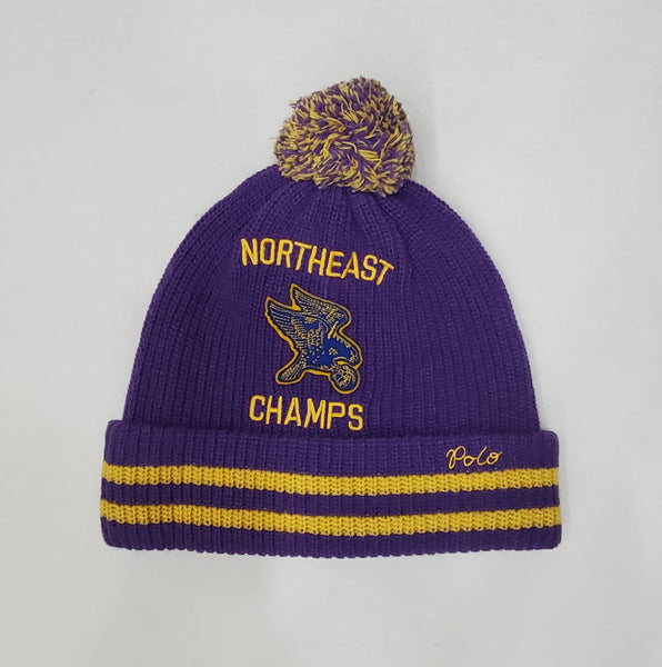 Nwt Polo Ralph Lauren Purple Northeast Champs Skully - Unique Style