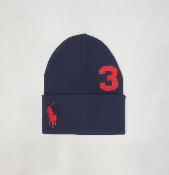 Nwt Polo Ralph Lauren Navy #3 Big Pony Skully - Unique Style