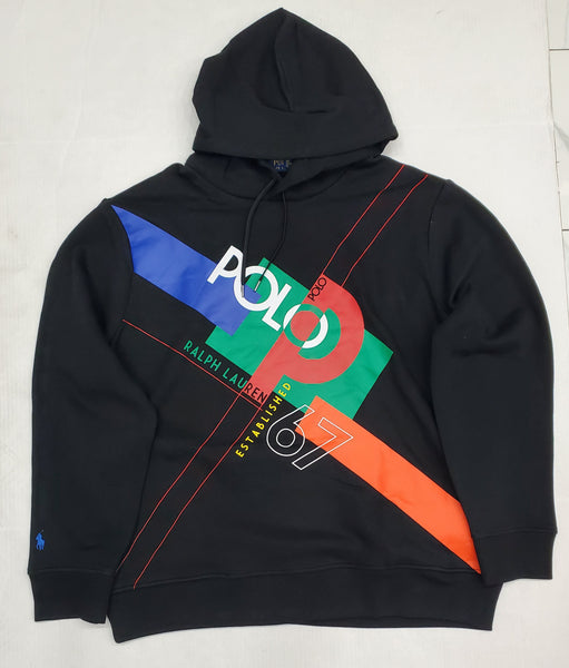 Nwt Polo Ralph Lauren Black P67 Fleece Pullover Hoodie - Unique Style