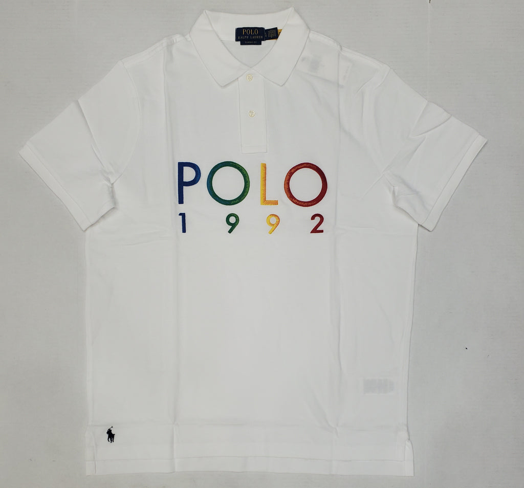 Nwt Polo Ralph White Embroidered 1992 Classic Fit Polo u