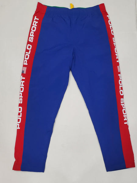 Nwt Polo Ralph Lauren Royal Blue/Red Polo Sport Windbreaker Pants - Unique Style