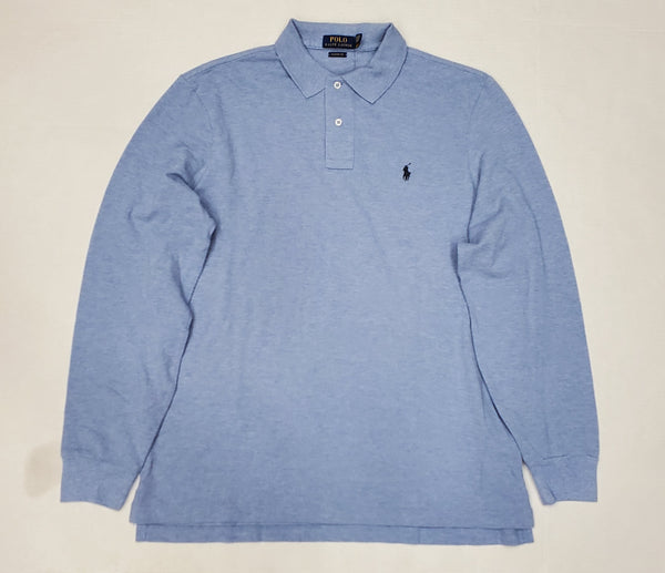 Nwt Polo Ralph Lauren Blue Classic Fit Long Sleeve Polo Shirt - Unique Style