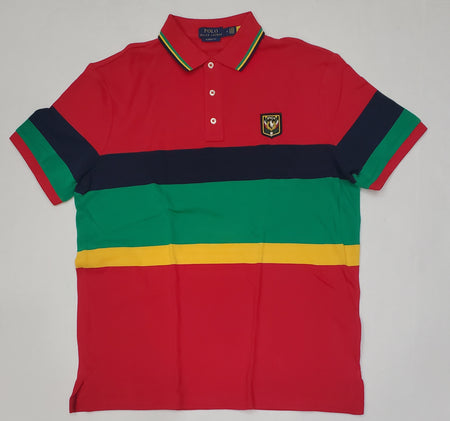 Nwt Polo Ralph Lauren Yellow/Red/Royal Alpine Club Classic Fit Rugby