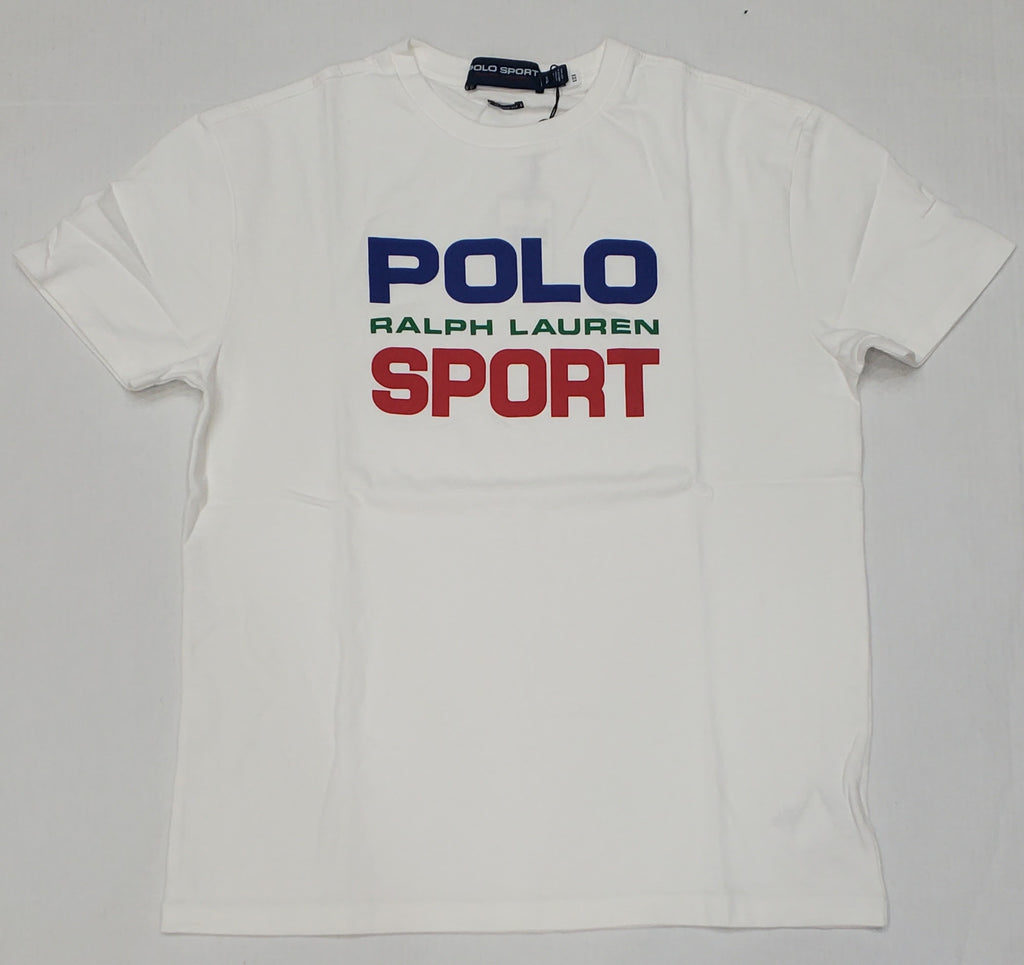 Nwt Polo Sport White/Green/Red Classic Fit Tee