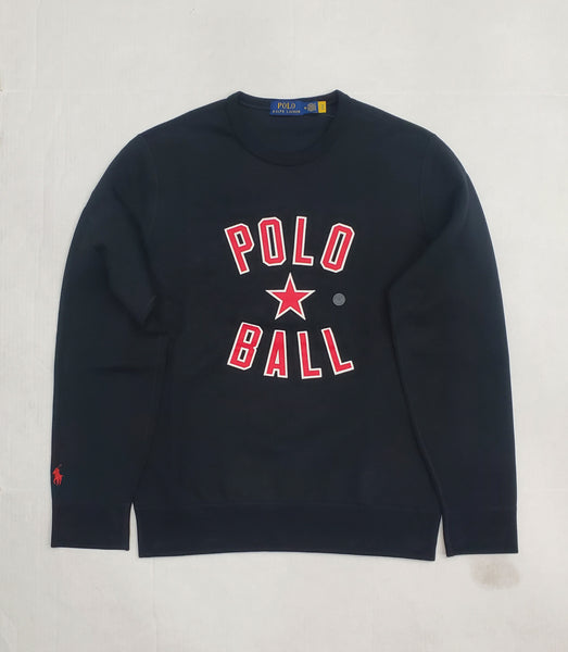 Nwt Polo Ralph Black Polo Ball Sweatshirt - Unique Style