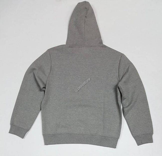 Nwt Polo Big & Tall Grey Polo Script Logo Double Knit Hoodie - Unique Style