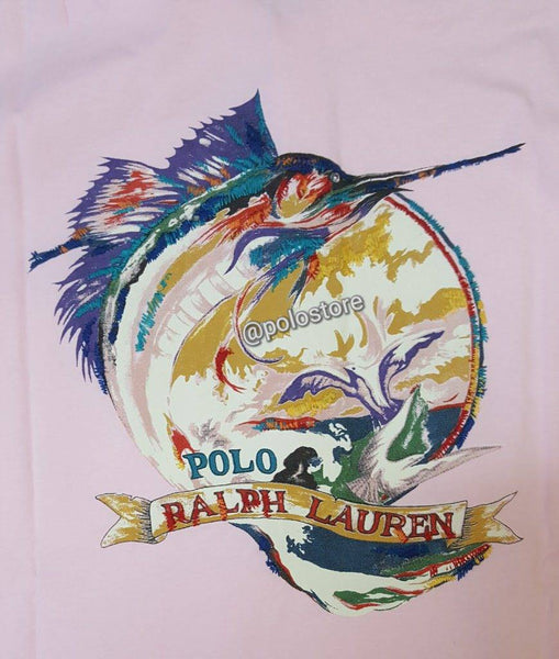 Nwt Kids Polo Ralph Lauren Pink Swordfish Polo Shirt (8-20) - Unique Style