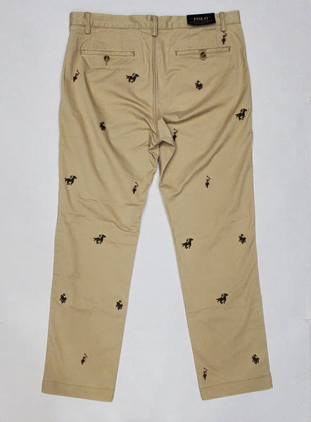 Nwt Polo Ralph Lauren Embroidered Allover Straight Fit Chino Pants - Unique Style