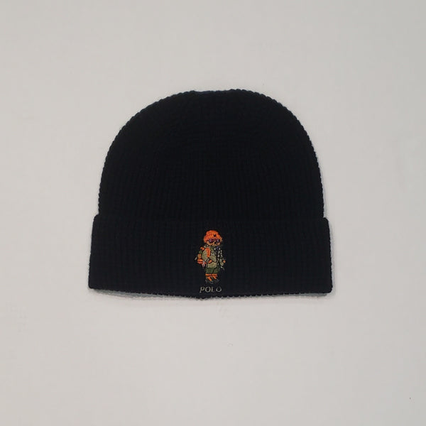 NWT Polo Ralph Lauren Black Hiker Polo Bear Skully - Unique Style