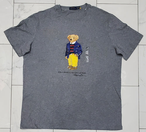 Nwt Polo Big & Tall Grey Teddy Bear Short Sleeve Tee - Unique Style